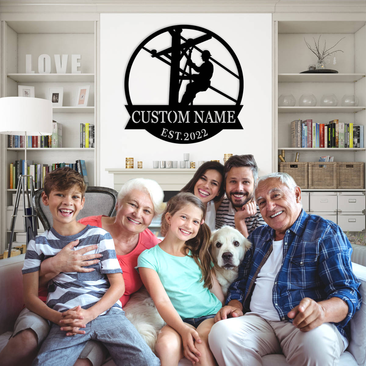 Custom Worker Metal Sign Secondary image