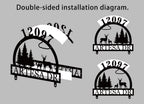 Deer & Forest Mailbox Topper