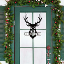 Deer Head Metal Sign