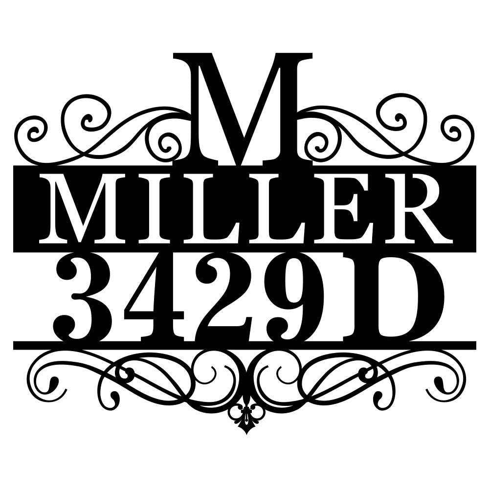 Elegant Address Plaque