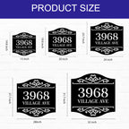 Elegant Iron Address Plaque