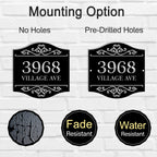 Elegant Iron Address Plaque