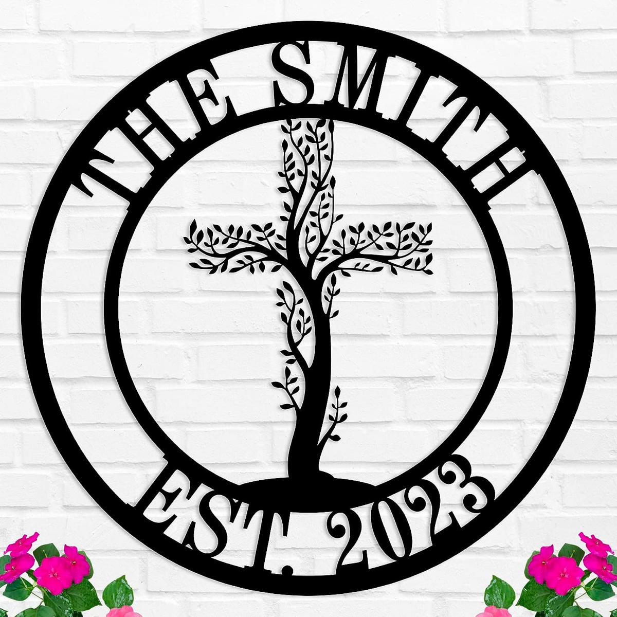 Family Cross Tree Sign Main image