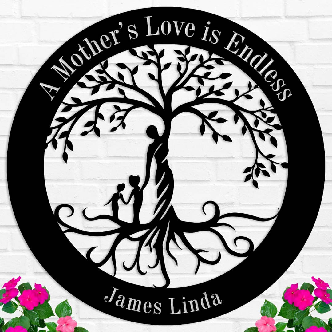 Personalized Family Tree Metal Art
