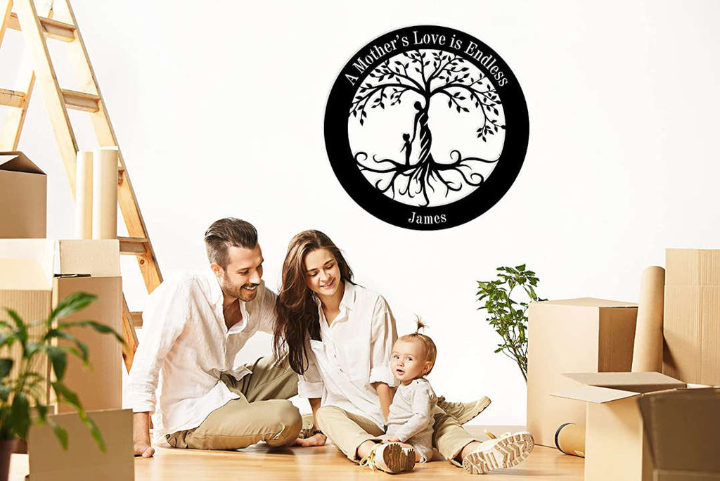 Personalized Family Tree Metal Art