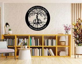 Personalized Family Tree Metal Art