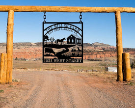 Custom Metal Farm Sign