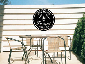 Custom Fire Pit Metal Sign
