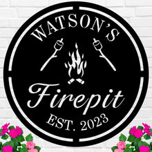 Custom Fire Pit Metal Sign