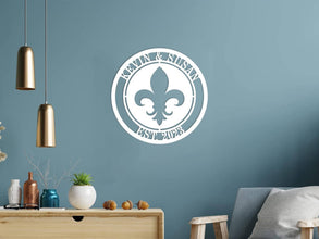 Fleur-de-Lis Custom Metal Sign