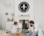 Fleur-de-Lis Custom Metal Sign