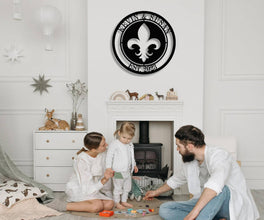 Fleur-de-Lis Custom Metal Sign
