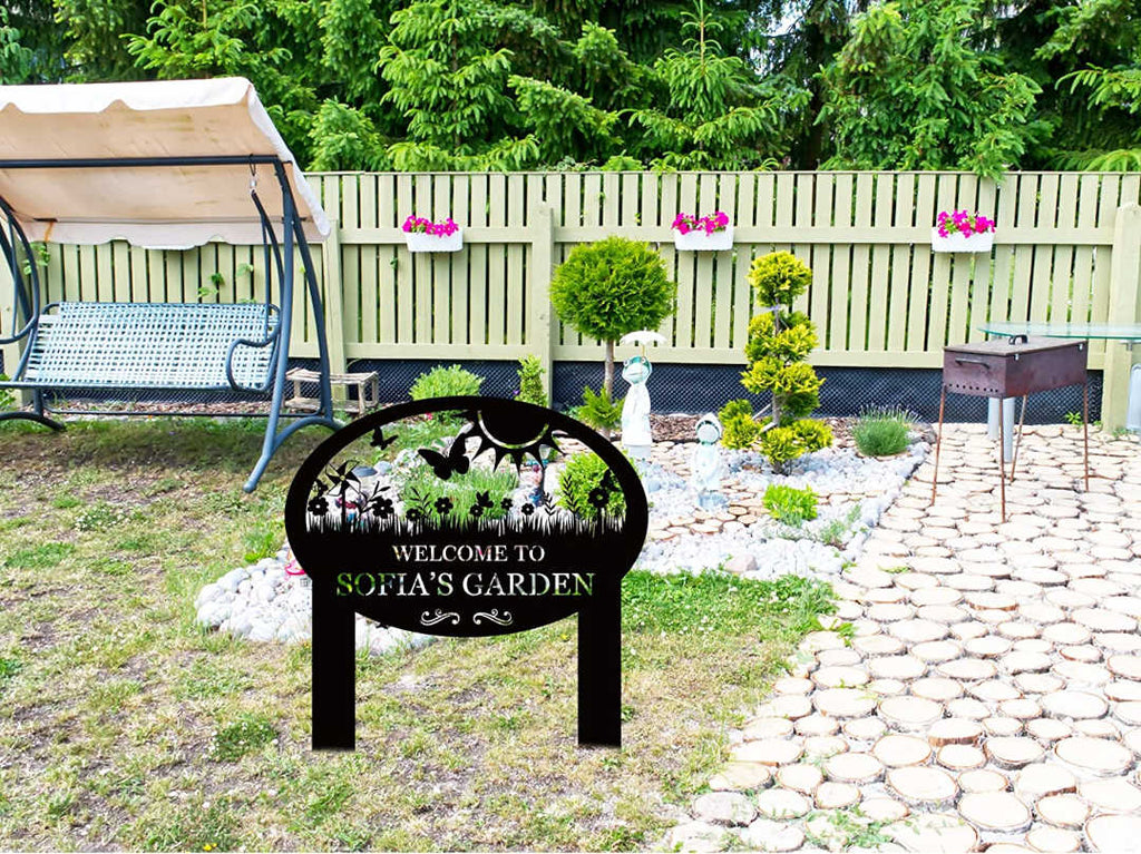 Custom Metal Garden Sign