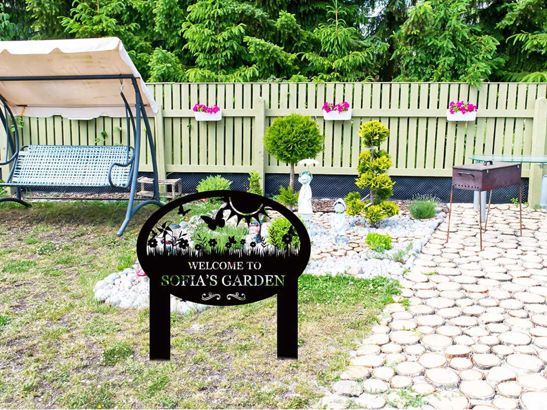 Custom Metal Garden Sign