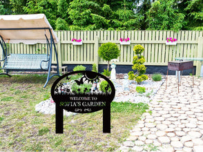 Custom Metal Garden Sign