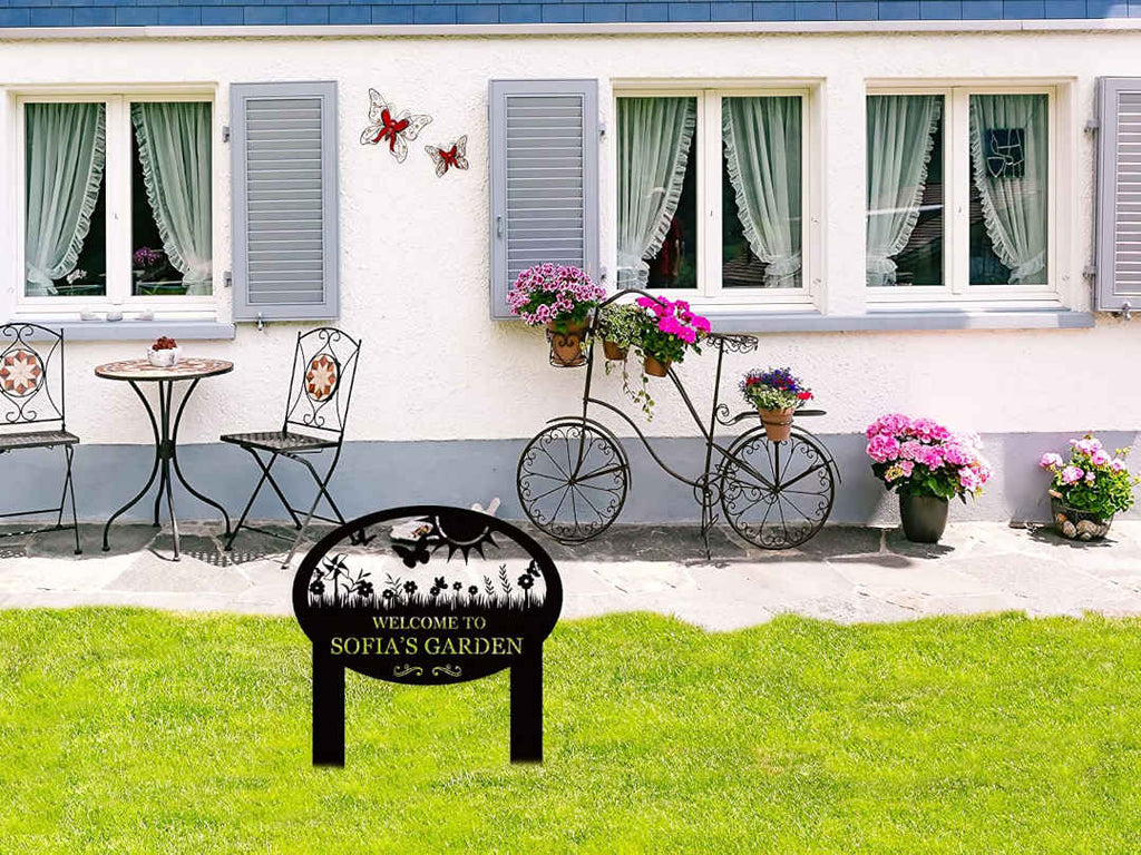 Custom Metal Garden Sign