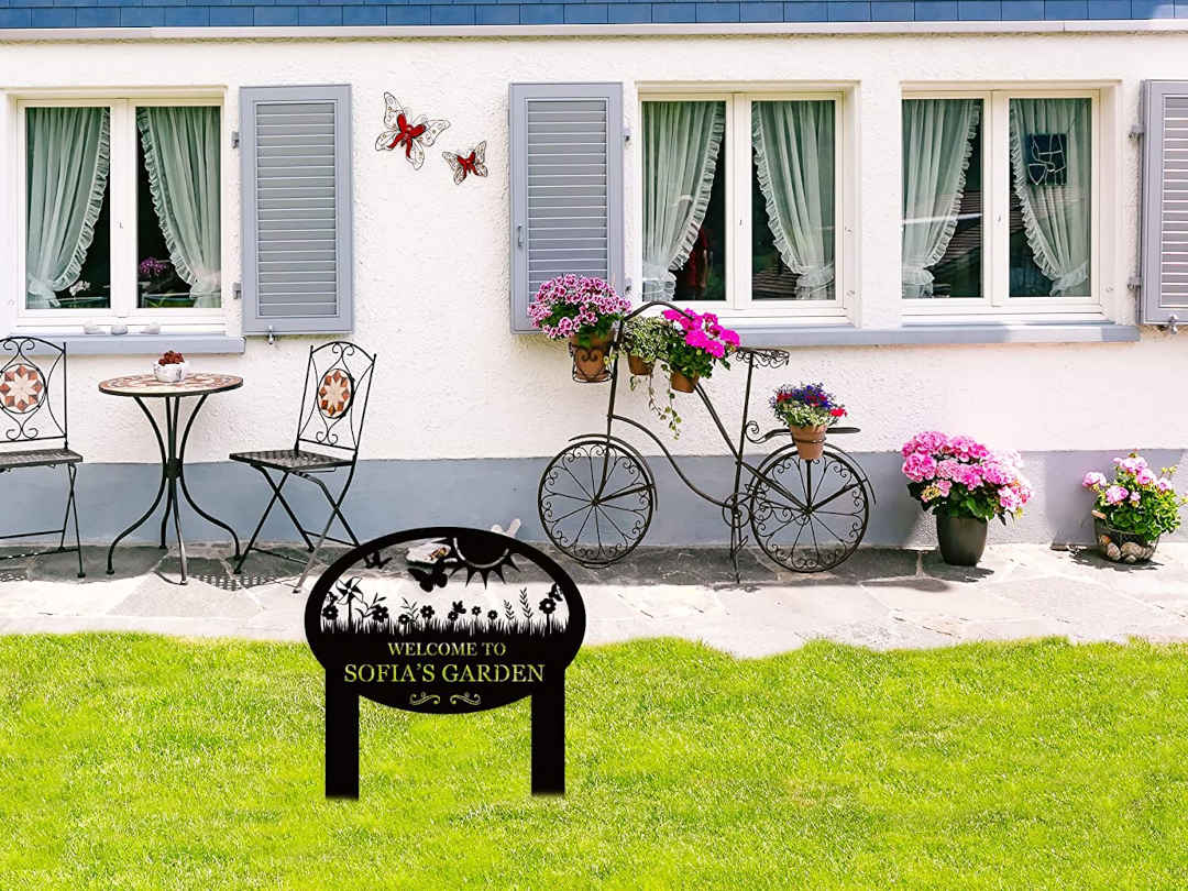 Custom Metal Garden Sign