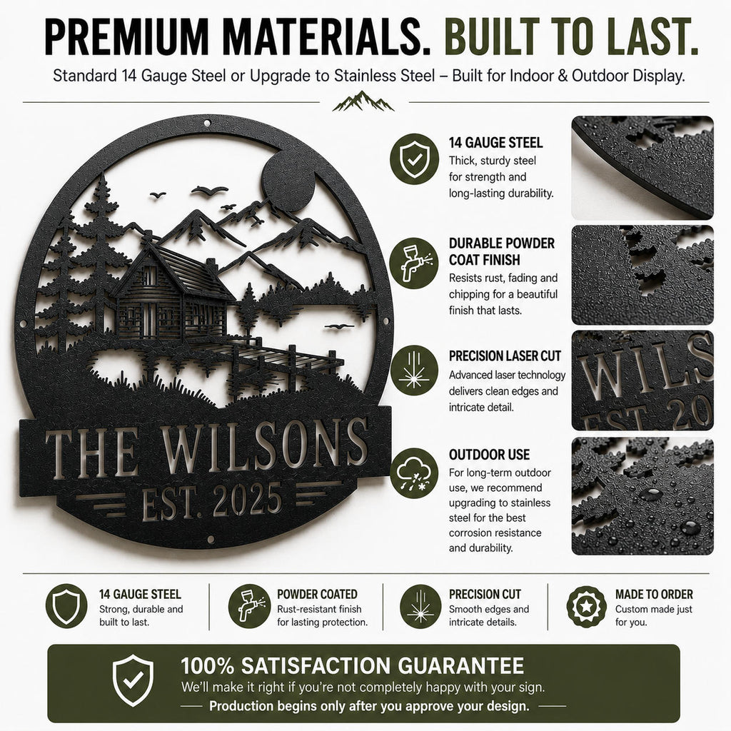 Fully Custom Metal Sign From Your Design