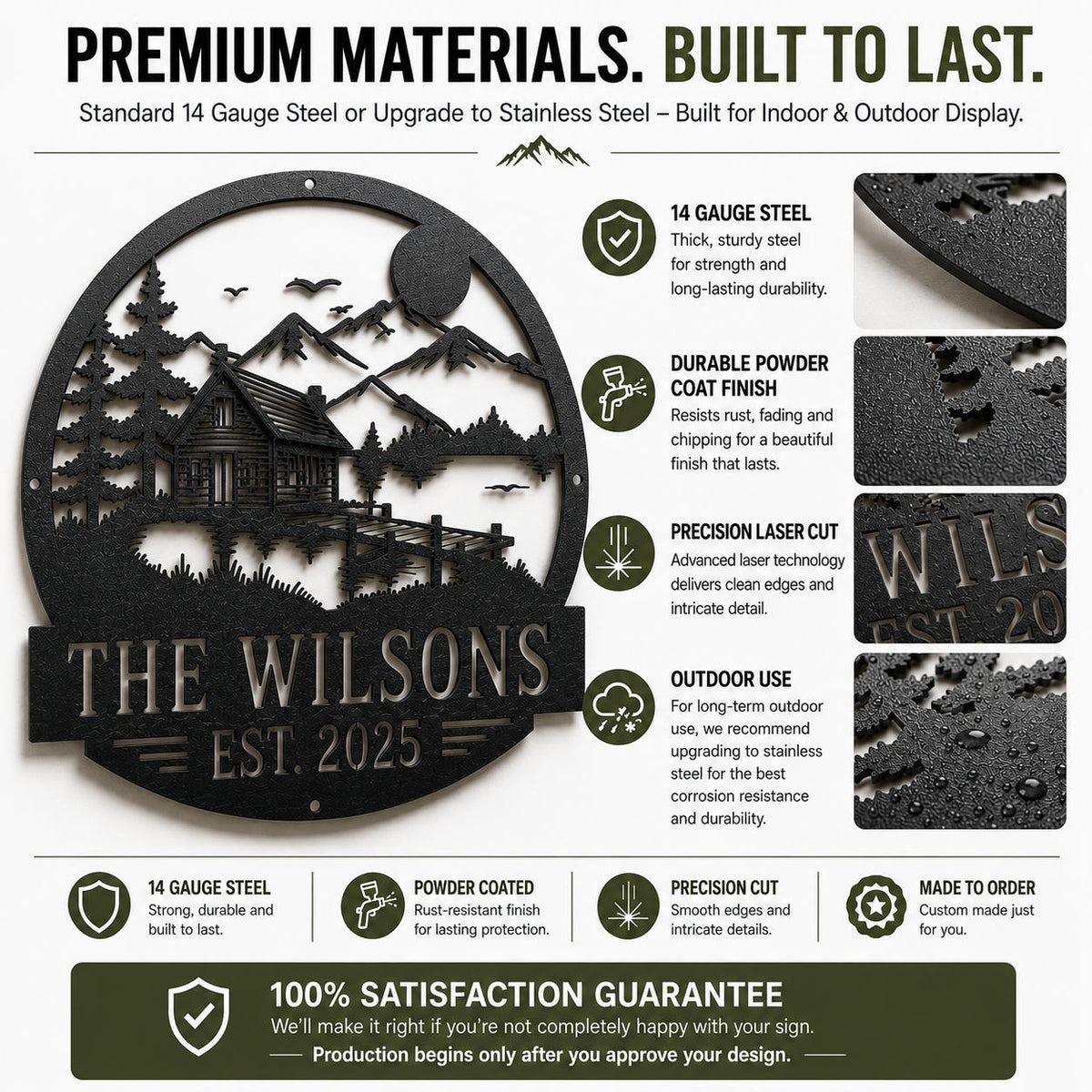 Fully Custom Metal Sign From Your Design