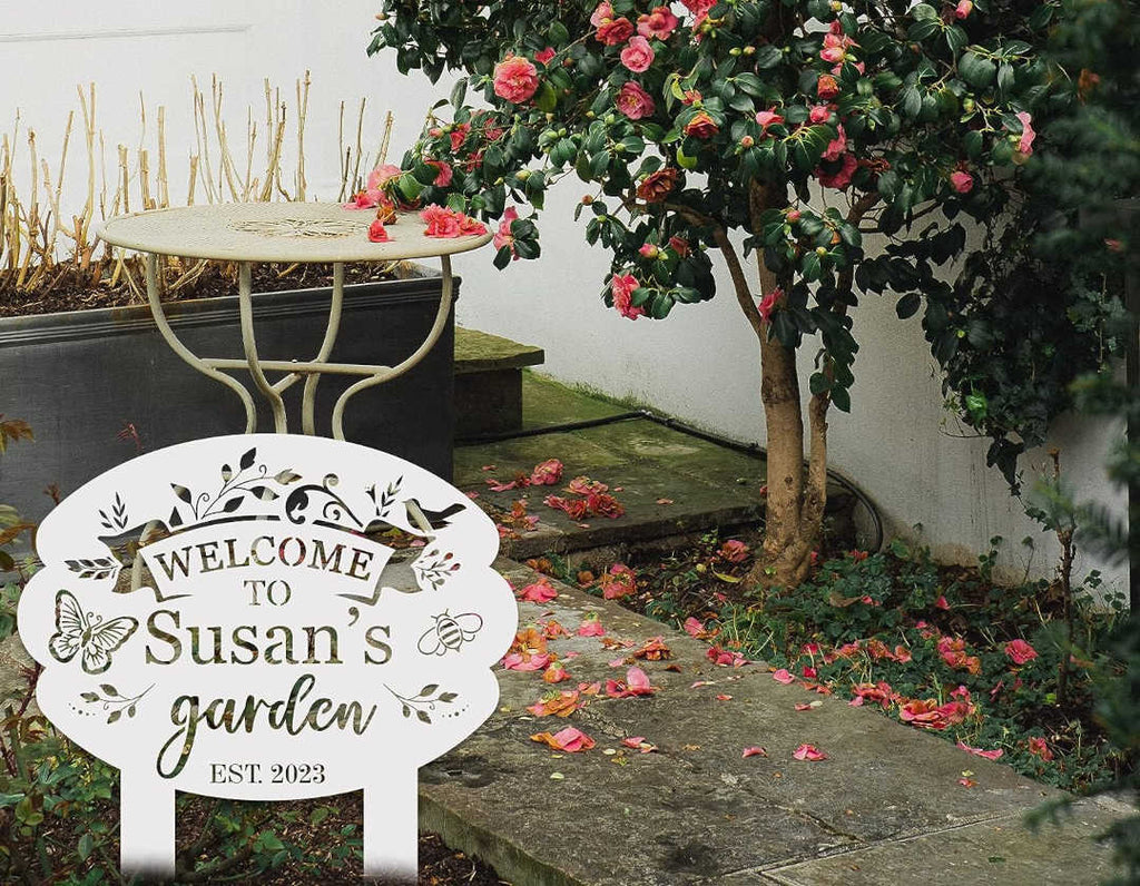 Garden Welcome Sign