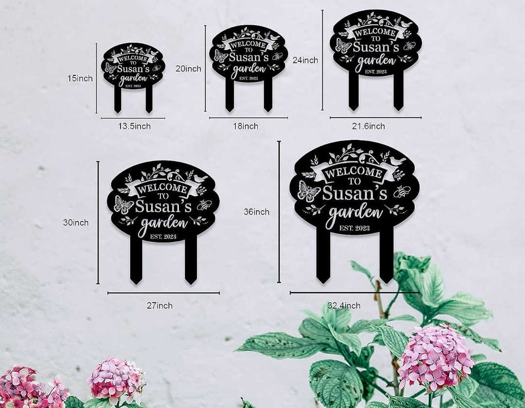 Garden Welcome Sign
