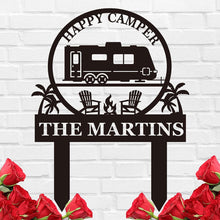 Personalized Camping Joy Yard Sign