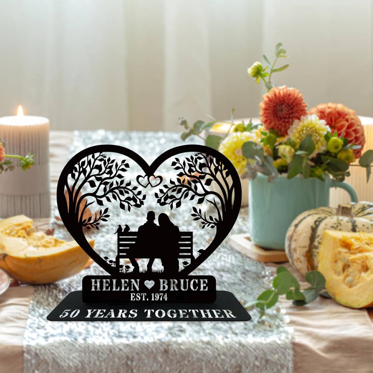 Heart-Shaped Tabletop Decoration Secondary image