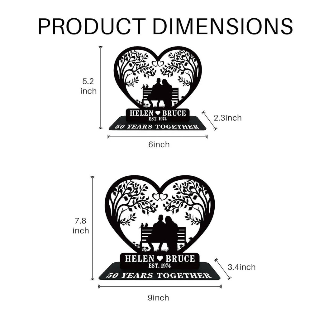 Heart-Shaped Tabletop Decoration
