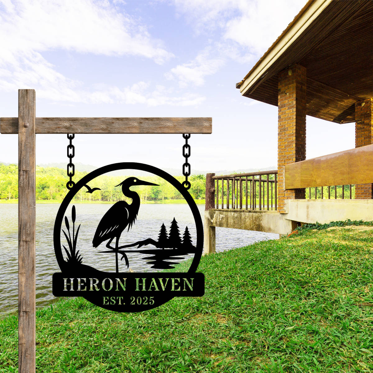 Custom Heron Haven Sign Secondary image
