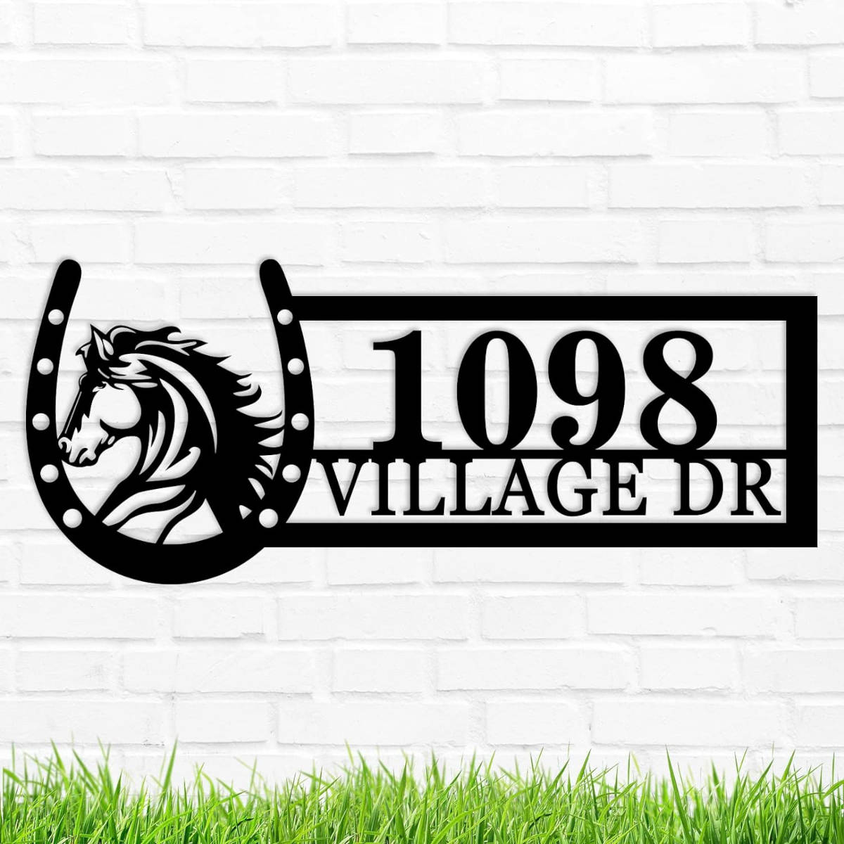 Horse Address Sign Main image