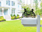 Custom Horse Monogram Stainless Steel Mailbox Sign