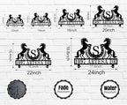 Custom Horse Monogram Stainless Steel Mailbox Sign