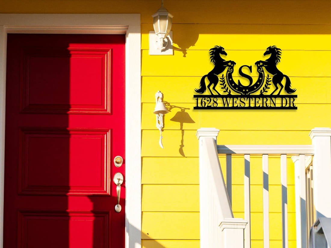 Horse Address Sign