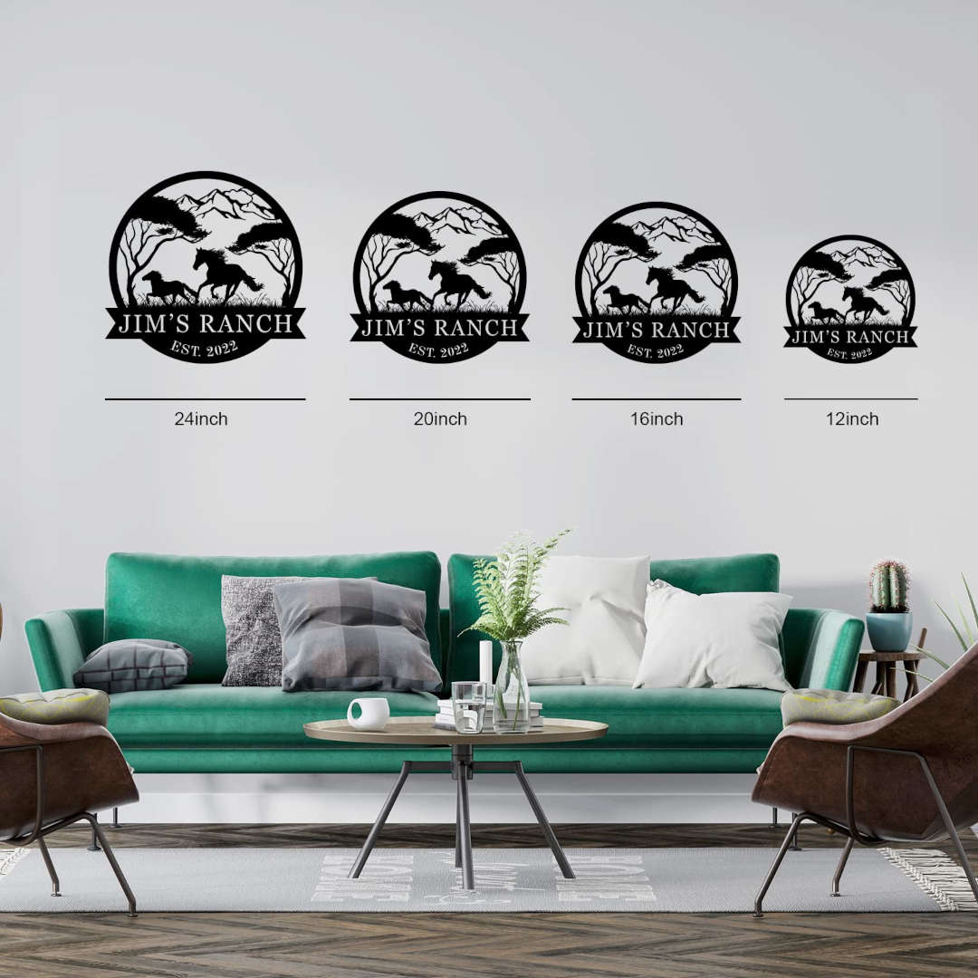 Custom Ranch Metal Sign Secondary image