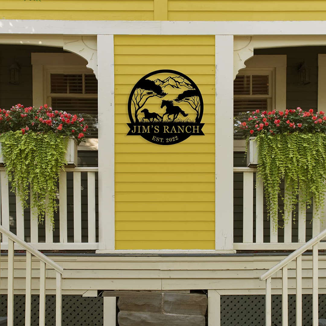 Custom Ranch Metal Sign