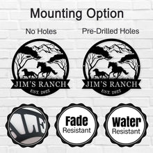 Custom Ranch Metal Sign
