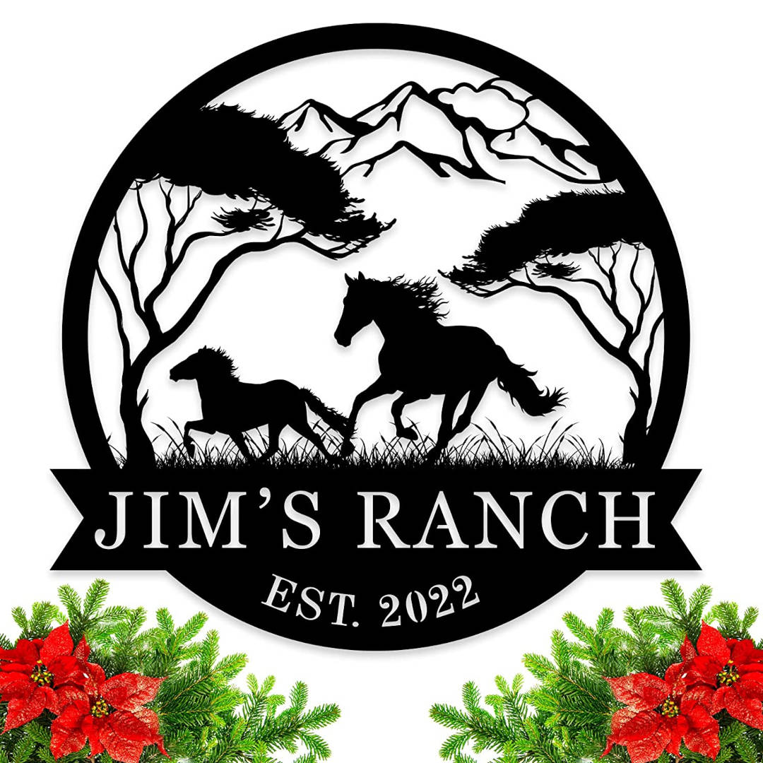 Custom Ranch Metal Sign Main image