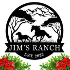 Custom Ranch Metal Sign
