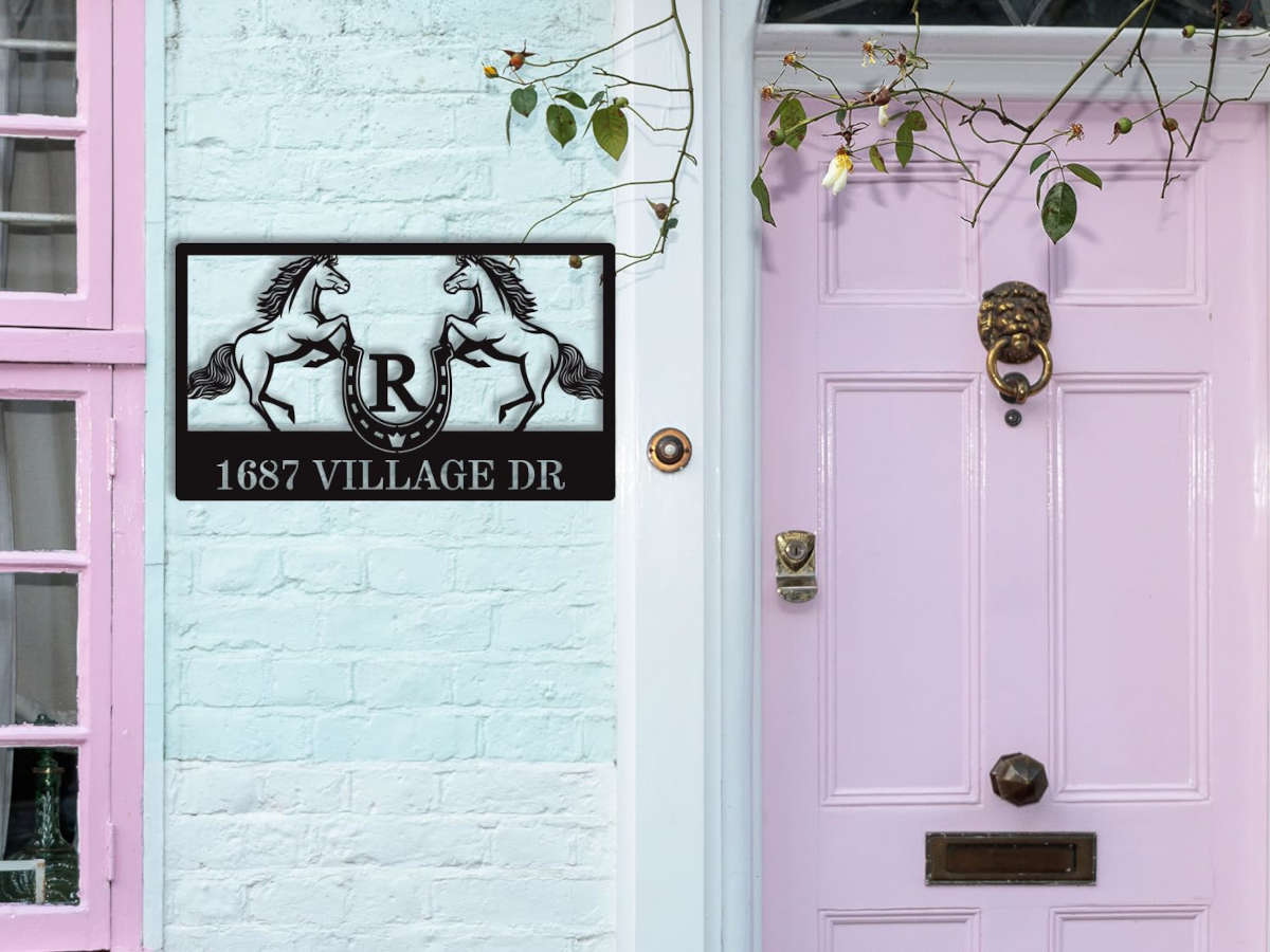 Horse Address Sign