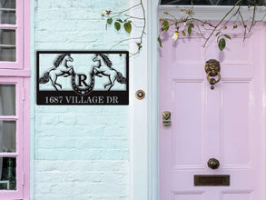 Horse Address Sign