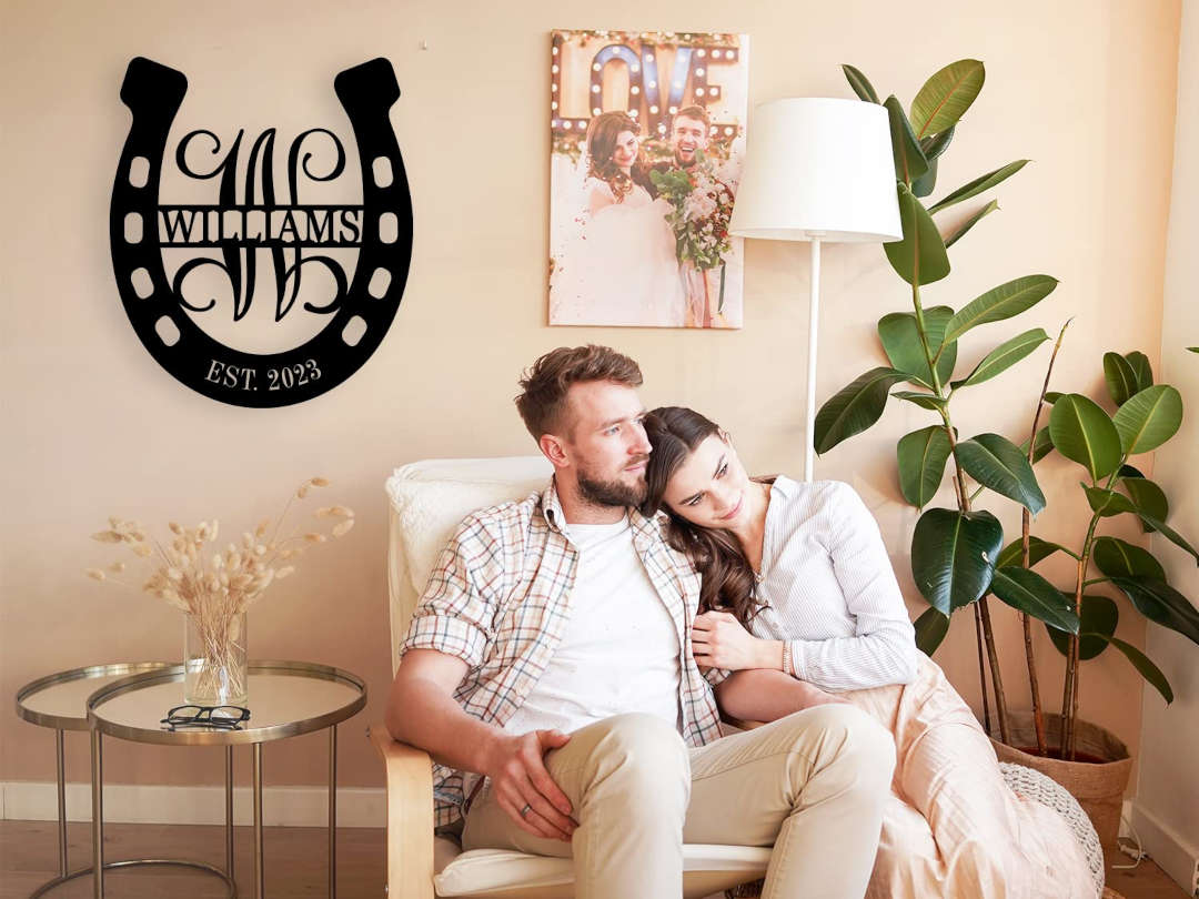 Custom Horseshoe Sign