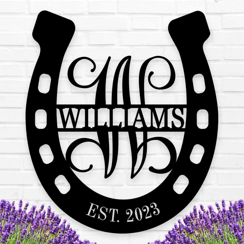 Custom Horseshoe Sign