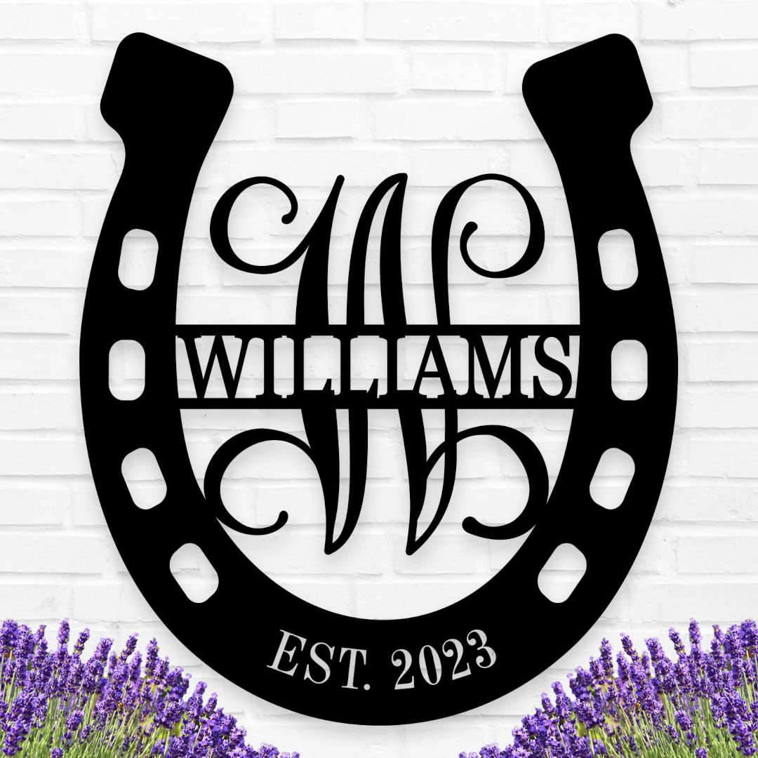 Custom Horseshoe Sign