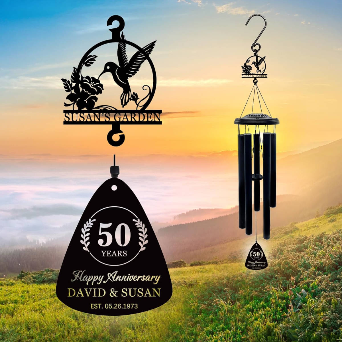 Custom Anniversary Wind Chime Main image