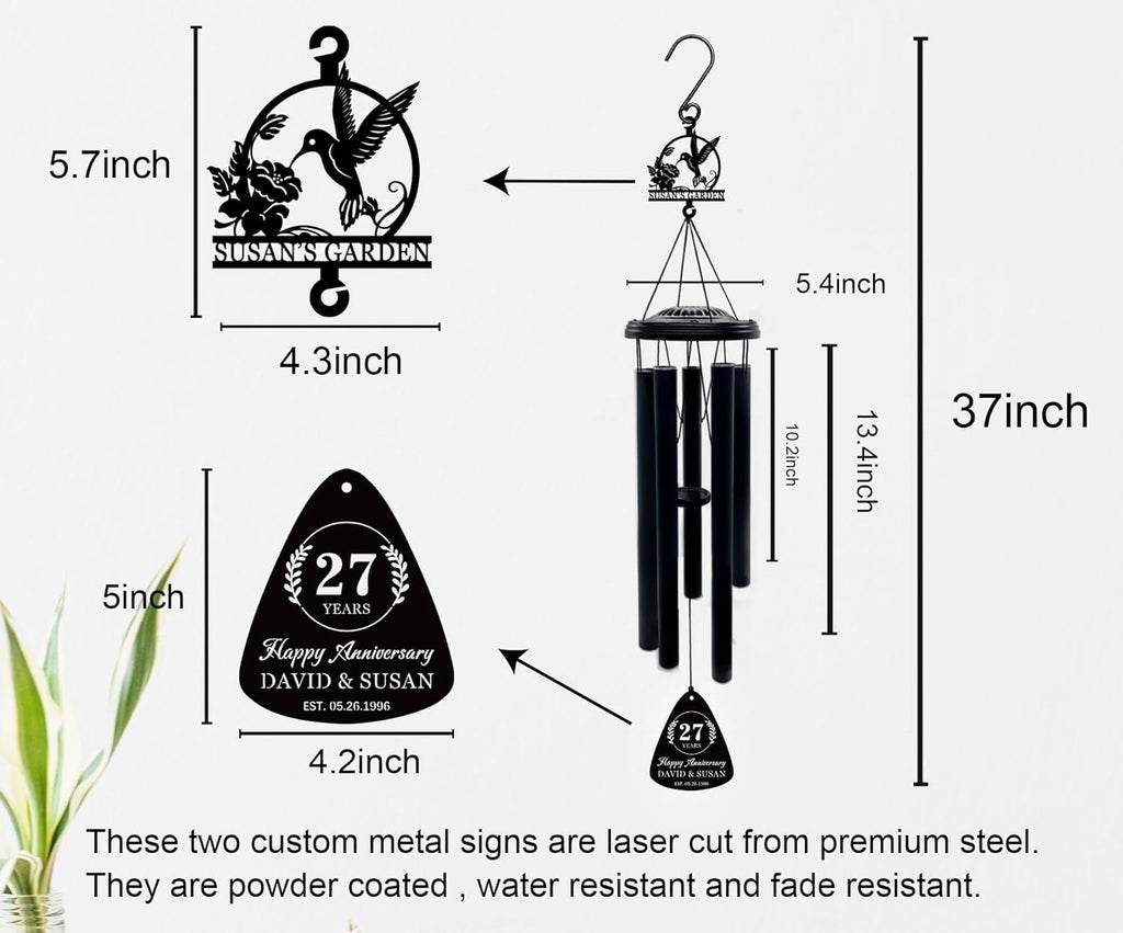 Custom Anniversary Wind Chime
