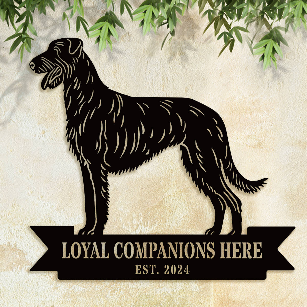 Irish Wolfhound Metal Sign Main image