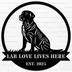 Personalized Labrador Metal Sign