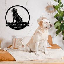 Personalized Labrador Metal Sign