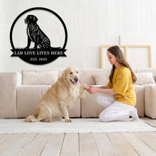 Personalized Labrador Metal Sign