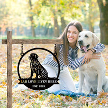 Personalized Labrador Metal Sign